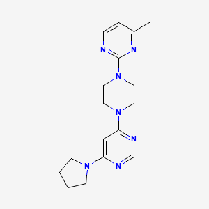 4-Methyl-2-[4-(6-pyrrolidin-1-ylpyrimidin-4-yl)piperazin-1-yl]pyrimidine