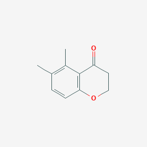 molecular formula C11H12O2 B2655289 5,6-dimethyl-3,4-dihydro-2H-1-benzopyran-4-one CAS No. 96401-67-1