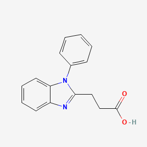 3-(1-phenyl-1H-1,3-benzodiazol-2-yl)propanoic acid