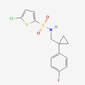 5-chloro-N-((1-(4-fluorophenyl)cyclopropyl)methyl)thiophene-2-sulfonamide