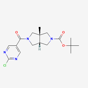 Tert-butyl (3aR,6aS)-2-(2-chloropyrimidine-5-carbonyl)-3a-methyl-3,4,6,6a-tetrahydro-1H-pyrrolo[3,4-c]pyrrole-5-carboxylate