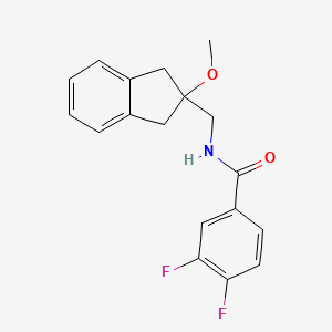 3,4-difluoro-N-((2-methoxy-2,3-dihydro-1H-inden-2-yl)methyl)benzamide
