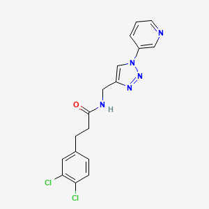 3-(3,4-dichlorophenyl)-N-((1-(pyridin-3-yl)-1H-1,2,3-triazol-4-yl)methyl)propanamide