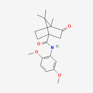 N-(2,5-dimethoxyphenyl)-4,7,7-trimethyl-3-oxobicyclo[2.2.1]heptane-1-carboxamide