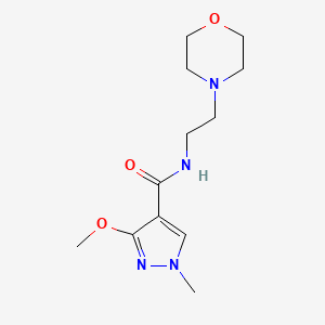 3-methoxy-1-methyl-N-(2-morpholinoethyl)-1H-pyrazole-4-carboxamide