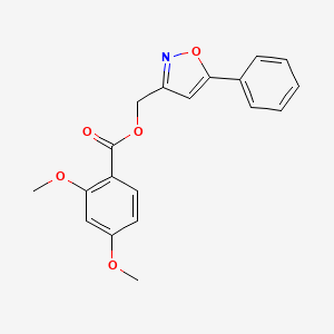 (5-Phenyl-1,2-oxazol-3-yl)methyl 2,4-dimethoxybenzoate