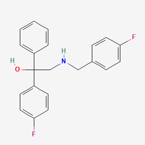 2-[(4-Fluorobenzyl)amino]-1-(4-fluorophenyl)-1-phenyl-1-ethanol