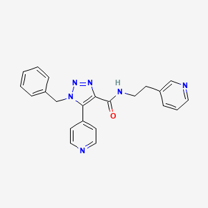 1-benzyl-N-(2-(pyridin-3-yl)ethyl)-5-(pyridin-4-yl)-1H-1,2,3-triazole-4-carboxamide