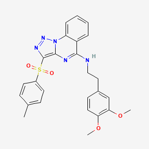 N-[2-(3,4-dimethoxyphenyl)ethyl]-3-[(4-methylphenyl)sulfonyl][1,2,3]triazolo[1,5-a]quinazolin-5-amine
