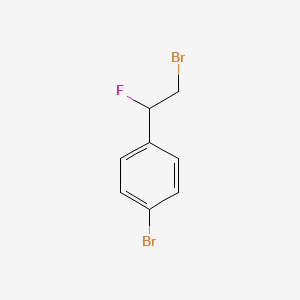 molecular formula C8H7Br2F B2655383 1-Bromo-4-(2-bromo-1-fluoroethyl)benzene CAS No. 1297549-91-7