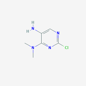 molecular formula C6H9ClN4 B2655403 2-Chloro-N4,N4-dimethylpyrimidine-4,5-diamine CAS No. 823796-56-1