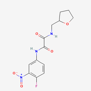molecular formula C13H14FN3O5 B2655416 N1-(4-fluoro-3-nitrophenyl)-N2-((tetrahydrofuran-2-yl)methyl)oxalamide CAS No. 899978-38-2