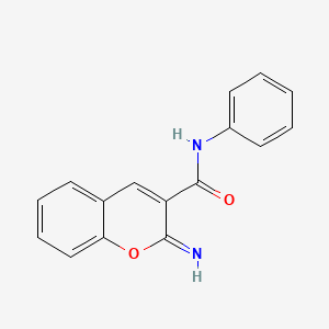 molecular formula C16H12N2O2 B2655452 2-imino-N-phenyl-2H-chromene-3-carboxamide CAS No. 52218-01-6