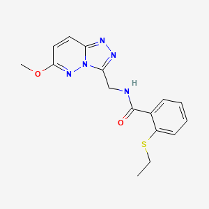 2-(ethylthio)-N-((6-methoxy-[1,2,4]triazolo[4,3-b]pyridazin-3-yl)methyl)benzamide