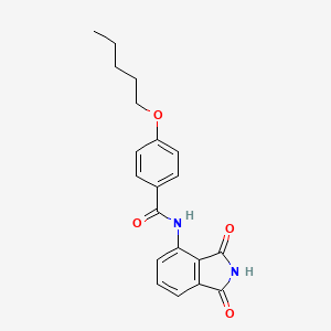 molecular formula C20H20N2O4 B2655492 N-(1,3-dioxoisoindolin-4-yl)-4-(pentyloxy)benzamide CAS No. 477555-46-7