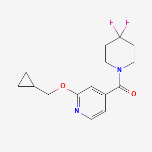 (2-(Cyclopropylmethoxy)pyridin-4-yl)(4,4-difluoropiperidin-1-yl)methanone