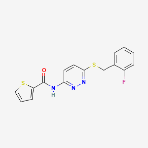 N-(6-((2-fluorobenzyl)thio)pyridazin-3-yl)thiophene-2-carboxamide