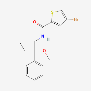 4-bromo-N-(2-methoxy-2-phenylbutyl)thiophene-2-carboxamide