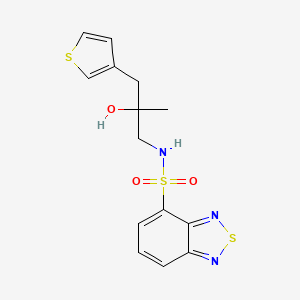 N-[2-hydroxy-2-methyl-3-(thiophen-3-yl)propyl]-2,1,3-benzothiadiazole-4-sulfonamide