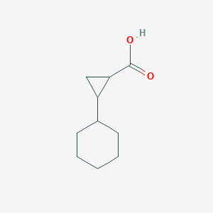 molecular formula C10H16O2 B2655546 2-环己基环丙烷-1-羧酸 CAS No. 91056-79-0