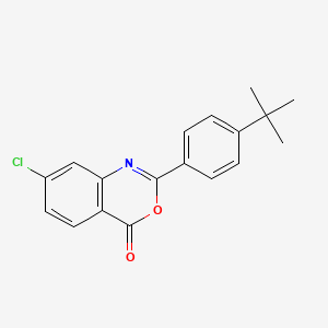 molecular formula C18H16ClNO2 B2655551 2-(4-叔丁基苯基)-7-氯-4H-3,1-苯并恶嗪-4-酮 CAS No. 271775-61-2