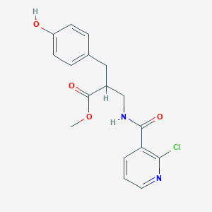 Methyl 3-[(2-chloropyridin-3-yl)formamido]-2-[(4-hydroxyphenyl)methyl]propanoate