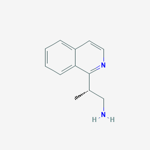 molecular formula C12H14N2 B2655564 (2S)-2-Isoquinolin-1-ylpropan-1-amine CAS No. 2248172-77-0