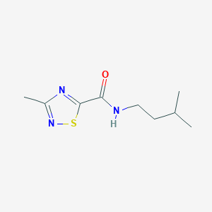 molecular formula C9H15N3OS B2655571 N-异戊基-3-甲基-1,2,4-噻二唑-5-甲酰胺 CAS No. 1448045-44-0