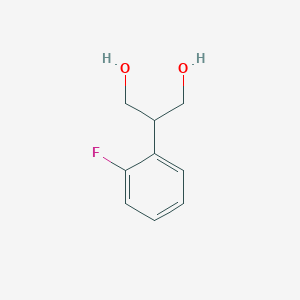molecular formula C9H11FO2 B2655576 2-(2-Fluorophenyl)propane-1,3-diol CAS No. 1267313-28-9