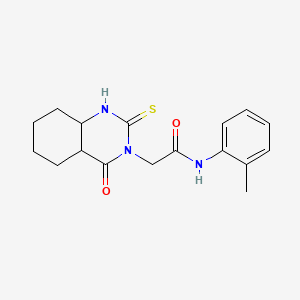 N-(2-methylphenyl)-2-(4-oxo-2-sulfanylidene-1,2,3,4-tetrahydroquinazolin-3-yl)acetamide
