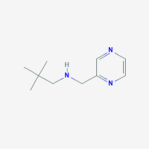 2,2-dimethyl-N-(pyrazin-2-ylmethyl)propan-1-amine
