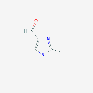 molecular formula C6H8N2O B2655602 1,2-二甲基-1H-咪唑-4-甲醛 CAS No. 1038776-26-9
