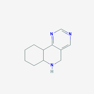 molecular formula C11H15N3 B2655614 5,6,6a,7,8,9,10,10a-Octahydropyrimido[5,4-c]quinoline CAS No. 2059949-03-8