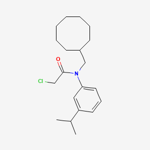 molecular formula C20H30ClNO B2655620 2-Chloro-N-(cyclooctylmethyl)-N-(3-propan-2-ylphenyl)acetamide CAS No. 1397200-53-1