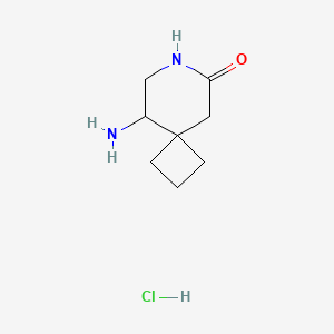 9-Amino-7-azaspiro[3.5]nonan-6-one;hydrochloride