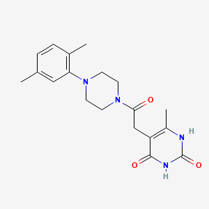 5-(2-(4-(2,5-dimethylphenyl)piperazin-1-yl)-2-oxoethyl)-6-methylpyrimidine-2,4(1H,3H)-dione