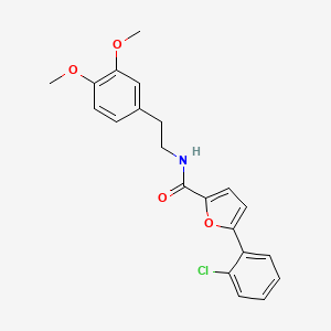 molecular formula C21H20ClNO4 B2655647 5-(2-chlorophenyl)-N-[2-(3,4-dimethoxyphenyl)ethyl]furan-2-carboxamide CAS No. 618402-93-0