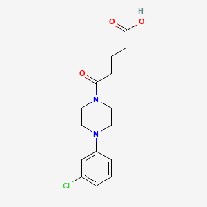 5-[4-(3-Chlorophenyl)piperazin-1-yl]-5-oxopentanoic acid