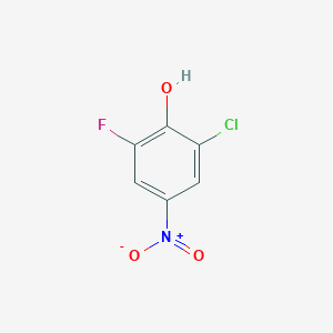 molecular formula C6H3ClFNO3 B2655673 2-Chloro-6-fluoro-4-nitrophenol CAS No. 757251-37-9