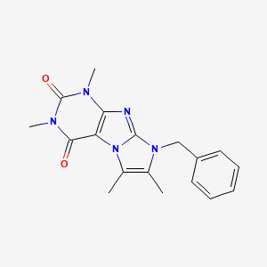 8-benzyl-1,3,6,7-tetramethyl-1H-imidazo[2,1-f]purine-2,4(3H,8H)-dione