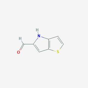 molecular formula C7H5NOS B2655697 4H-噻吩并[3,2-b]吡咯-5-甲醛 CAS No. 1404187-18-3