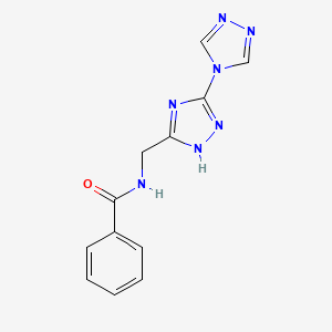 molecular formula C12H11N7O B2655702 N-(2H-3,4'-Bi-1,2,4-triazol-5-ylmethyl)benzamide CAS No. 2279122-23-3