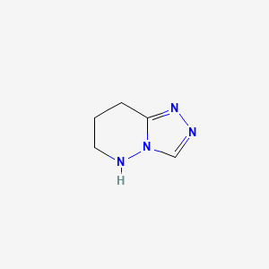 molecular formula C5H8N4 B2655705 5,6,7,8-Tetrahydro-[1,2,4]triazolo[4,3-b]pyridazine CAS No. 54760-48-4