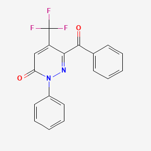 6-Benzoyl-2-phenyl-5-(trifluoromethyl)-3-pyridazinone