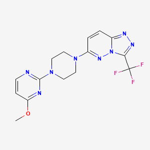 6-[4-(4-Methoxypyrimidin-2-yl)piperazin-1-yl]-3-(trifluoromethyl)-[1,2,4]triazolo[4,3-b]pyridazine