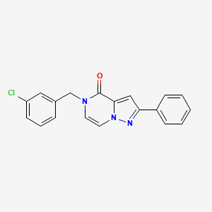 5-(3-chlorobenzyl)-2-phenylpyrazolo[1,5-a]pyrazin-4(5H)-one