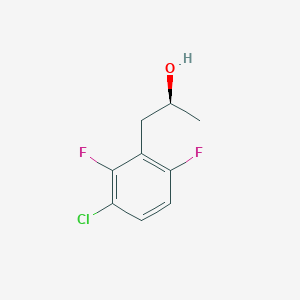 molecular formula C9H9ClF2O B2655743 (2S)-1-(3-氯-2,6-二氟苯基)丙-2-醇 CAS No. 2227844-63-3