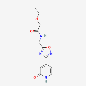 2-ethoxy-N-((3-(2-oxo-1,2-dihydropyridin-4-yl)-1,2,4-oxadiazol-5-yl)methyl)acetamide