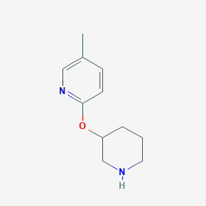 5-Methyl-2-(piperidin-3-yloxy)pyridine