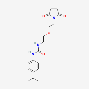 1-(2-(2-(2,5-Dioxopyrrolidin-1-yl)ethoxy)ethyl)-3-(4-isopropylphenyl)urea
